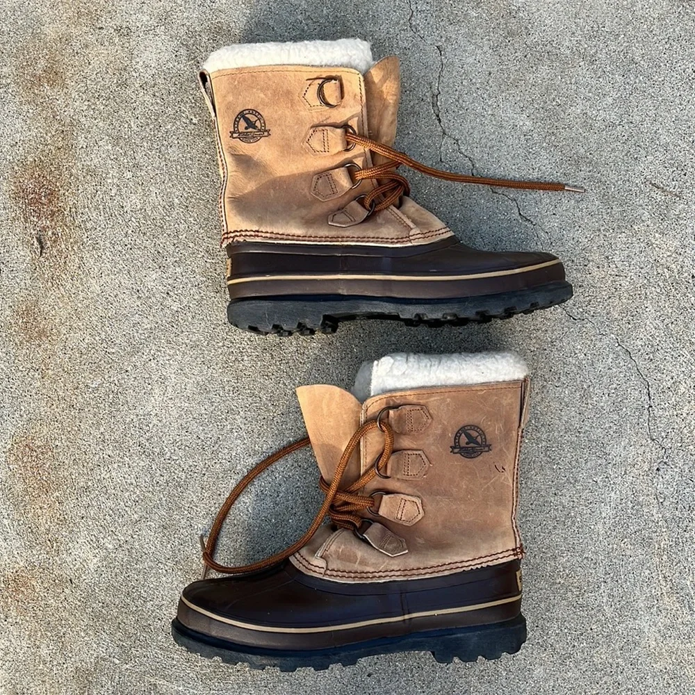 Sorel Eddie Bauer Ridgeline Leather Winter Snow Duck Boots